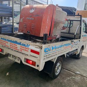 Sewa mixer pasir Spesifikasi : Kapasitas ukuran 50 kgMesin dieselBahan bakar solarHarga tidak termasuk BBMHarga belum termasuk transportJaminan KTP atau SIM No. Tlpn /Wa 0811 39 5454 Atau datang langsung ke kantor kami Gudang Jl. Pura Demak Barat No 168X Denpasar – Bali